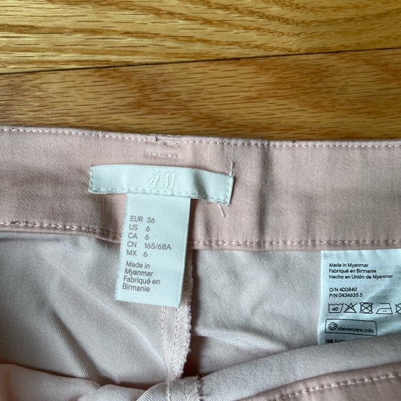 H&M Peach Pink Dress Pants cropped - Picture 2 of 4